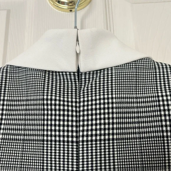 SELF-PORTRAIT Check-Print Sleeveless Stretch-Woven Minidress US 12 - Picture 14 of 16